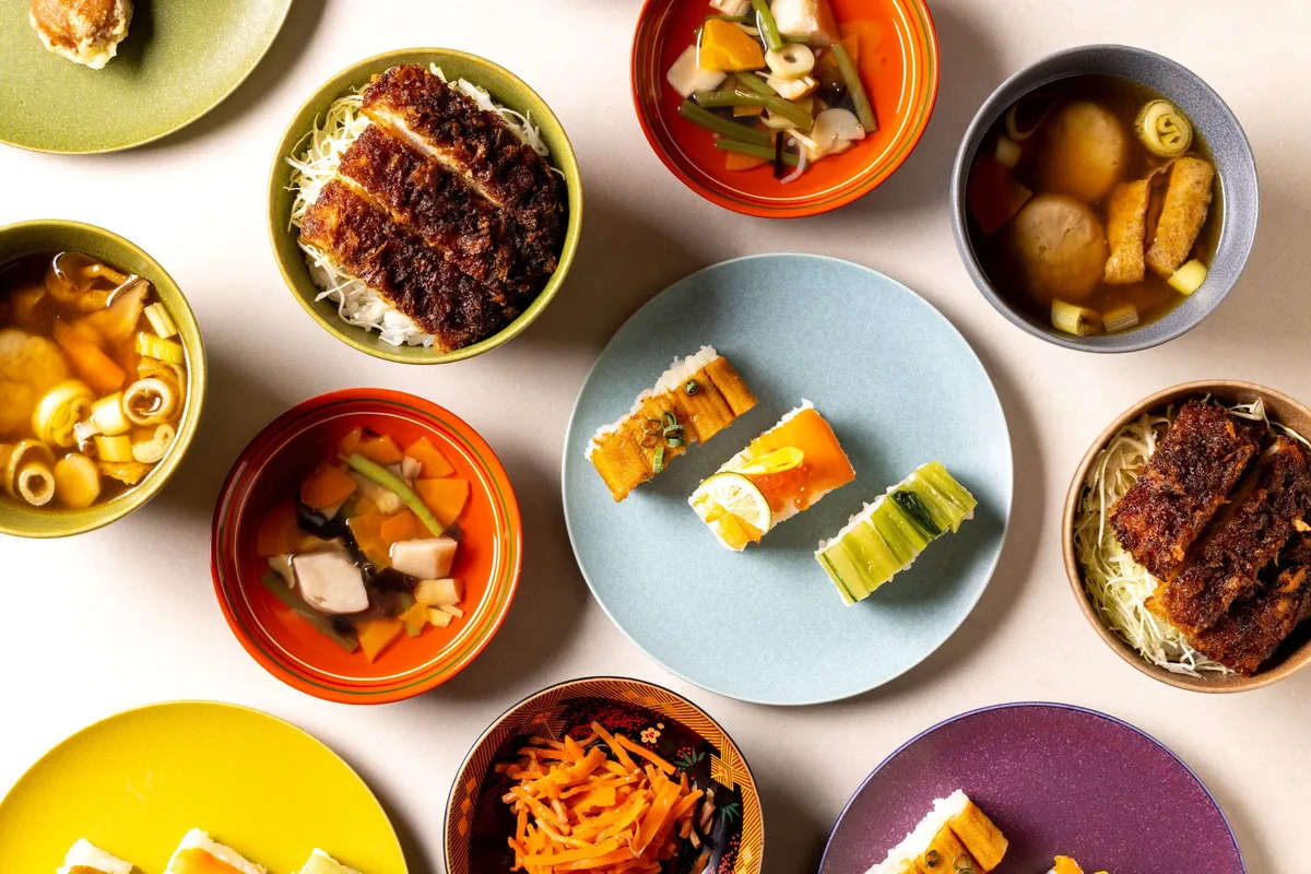 Local Fukushima dishes including Kitakata ramen