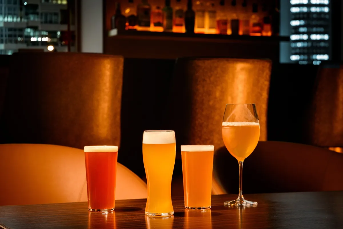 Selection of Osaka Beer glasses