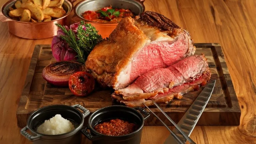 Roasted domestic beef loin