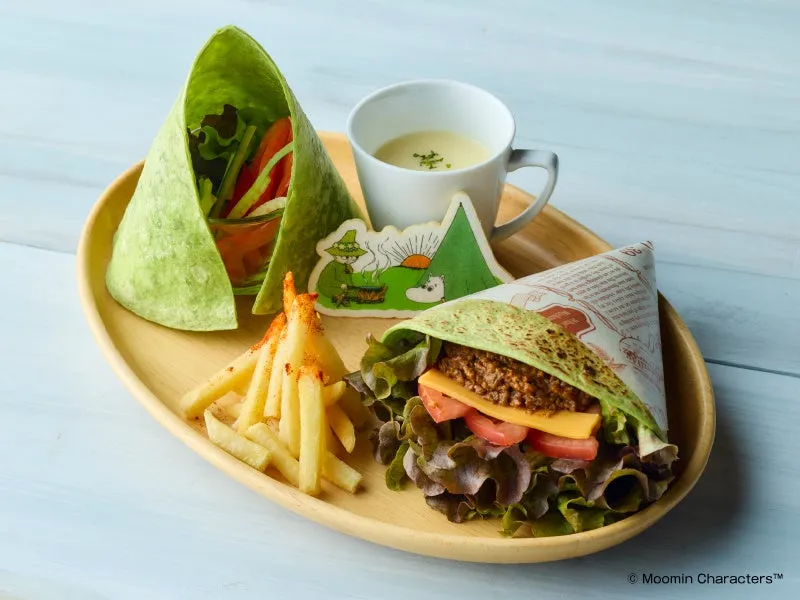 Snufkin-inspired tortilla wrap