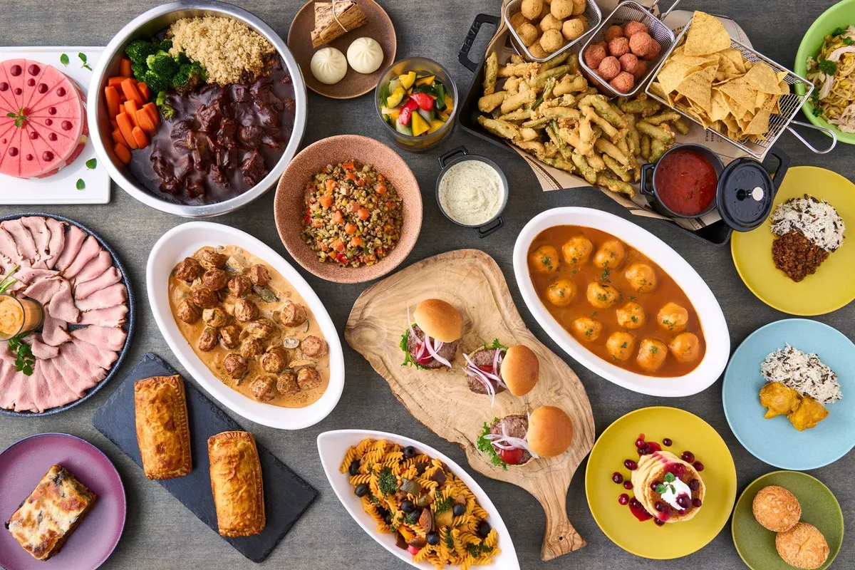The resort’s all-inclusive buffet spread