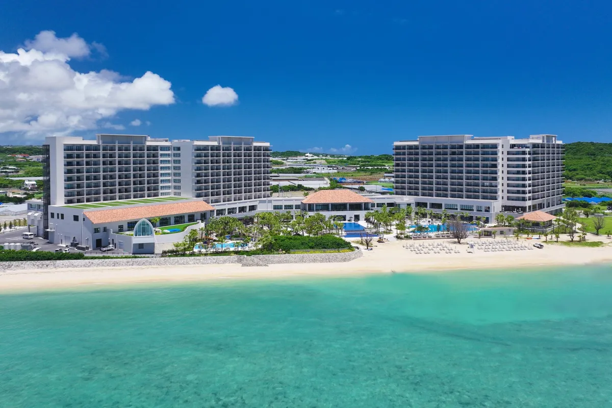 Aerial view of Ryukyu Hotel & Resort Nashiro Beach