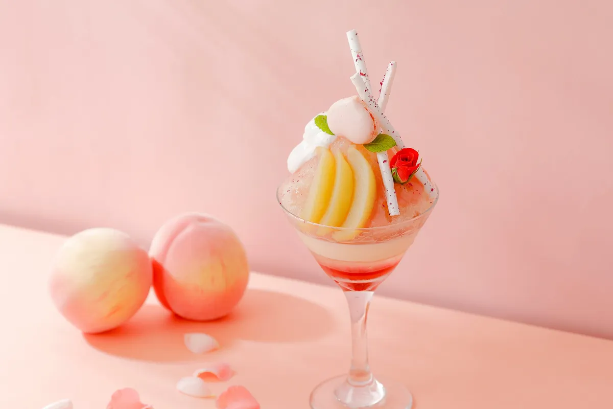 White Peach and Jumbo Lemon Shaved Ice