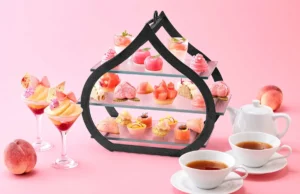 Peach Afternoon Tea at RIHGA Royal Hotel Osaka Vignette Collection