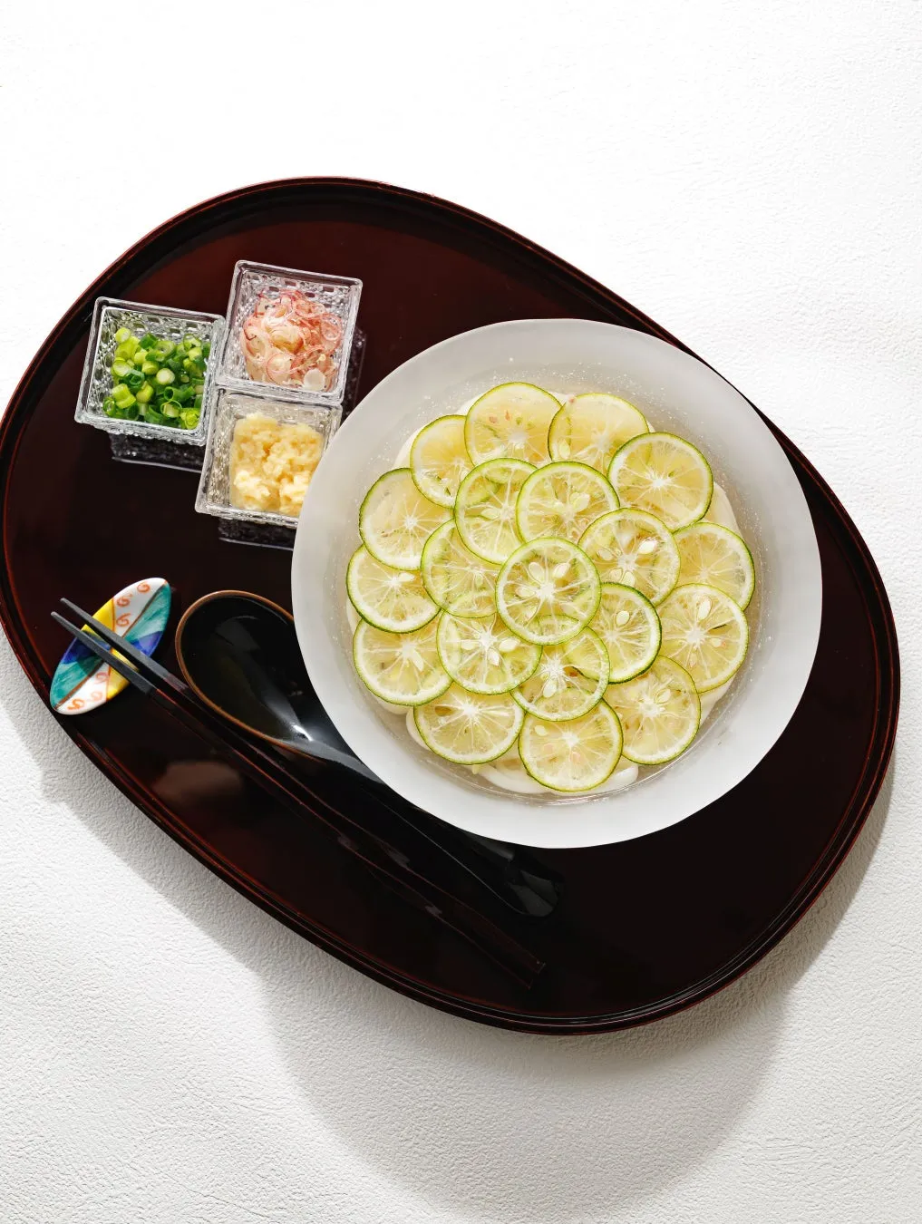 Sudachi Udon with citrus slices
