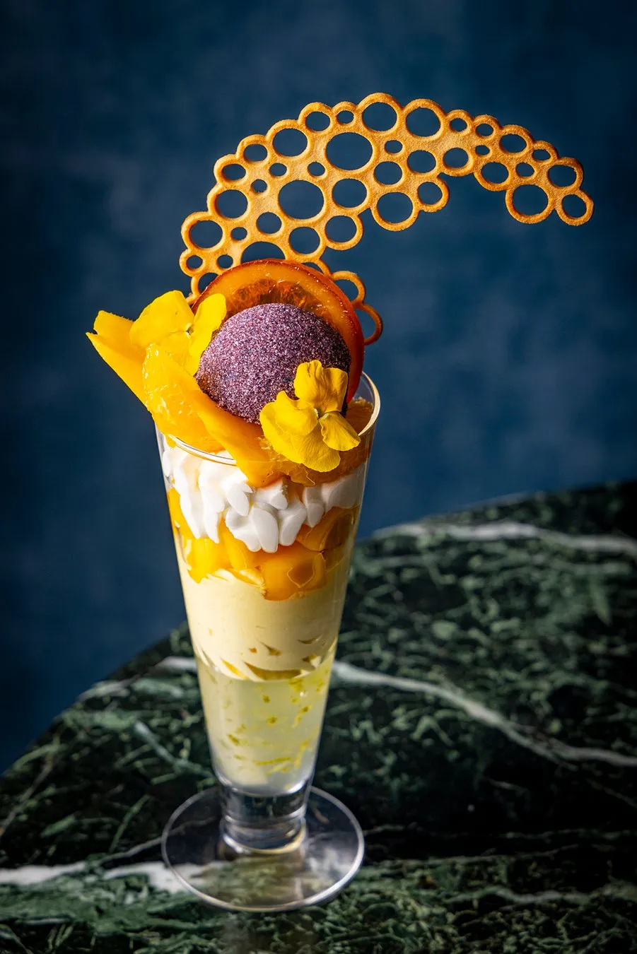 The Golden Riviera mango and orange parfait