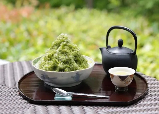 Renewed Matcha shaved ice featuring Uji matcha