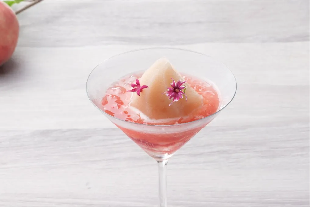 Peach Frost frozen mocktail
