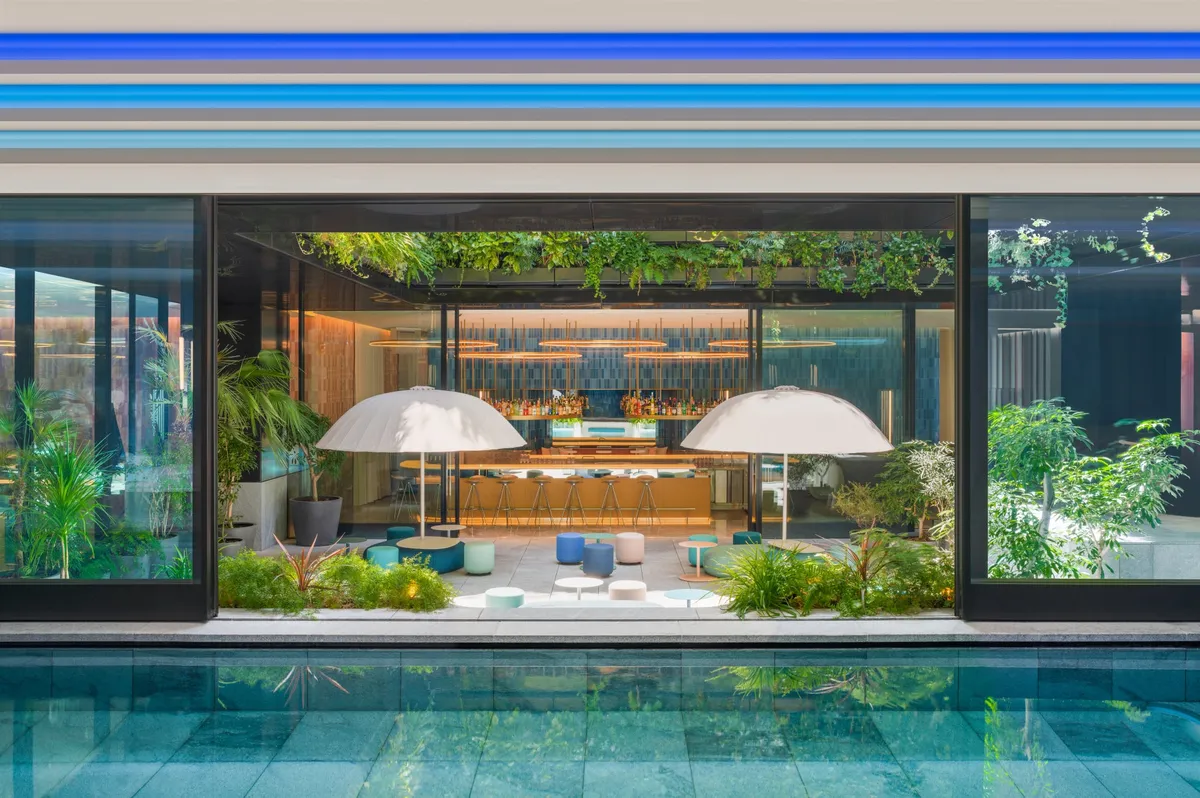 Daytime view of WET DECK terrace