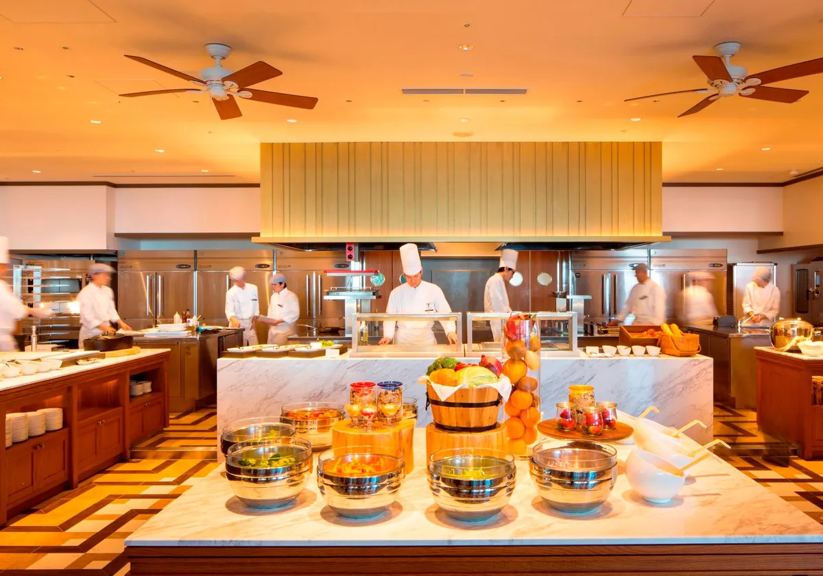 Open kitchen at Ocean Terrace