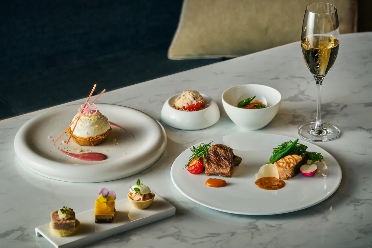 Peach High Tea savory course