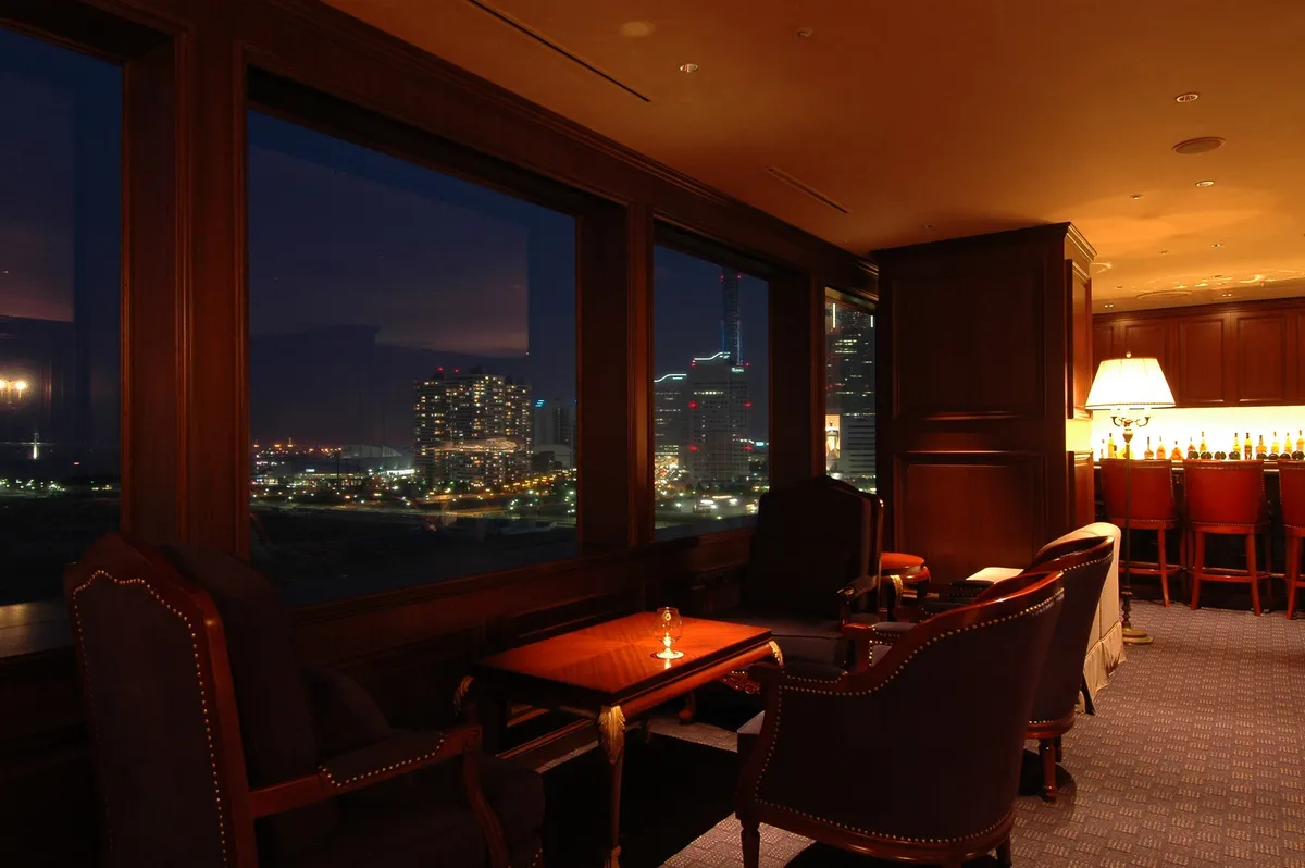 The harbor night view from Bar Sea Guardian III