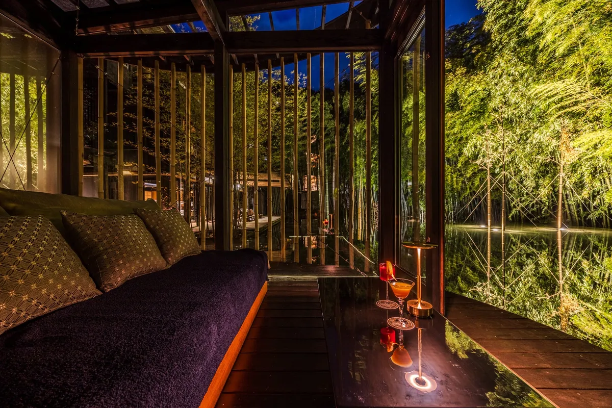 The Crystal Room at night