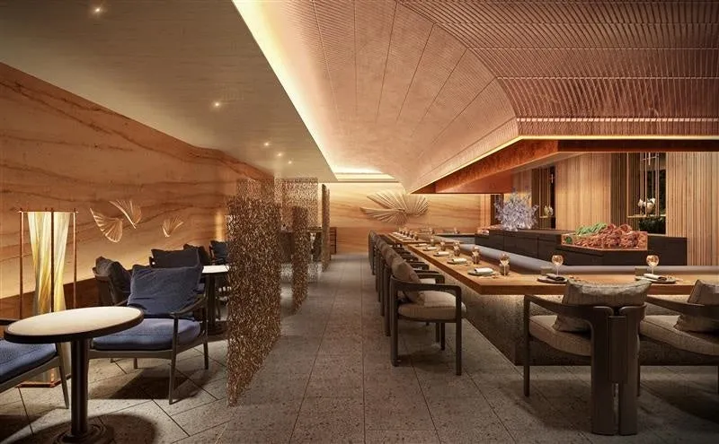 Counter seating at Kise