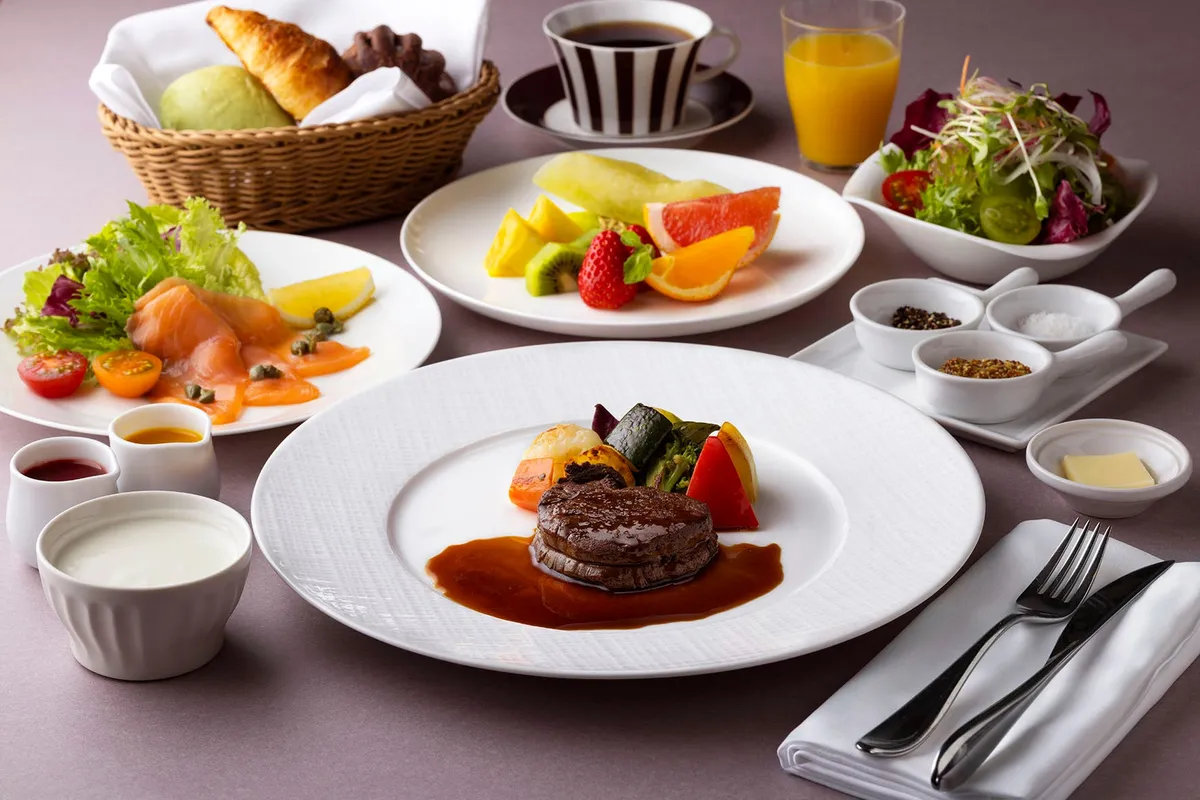 Power Breakfast featuring a Black Wagyu beef steak