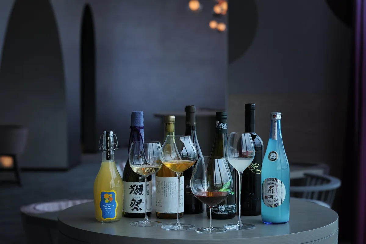 Curated local sake and wine pairings from the Yamaguchi region