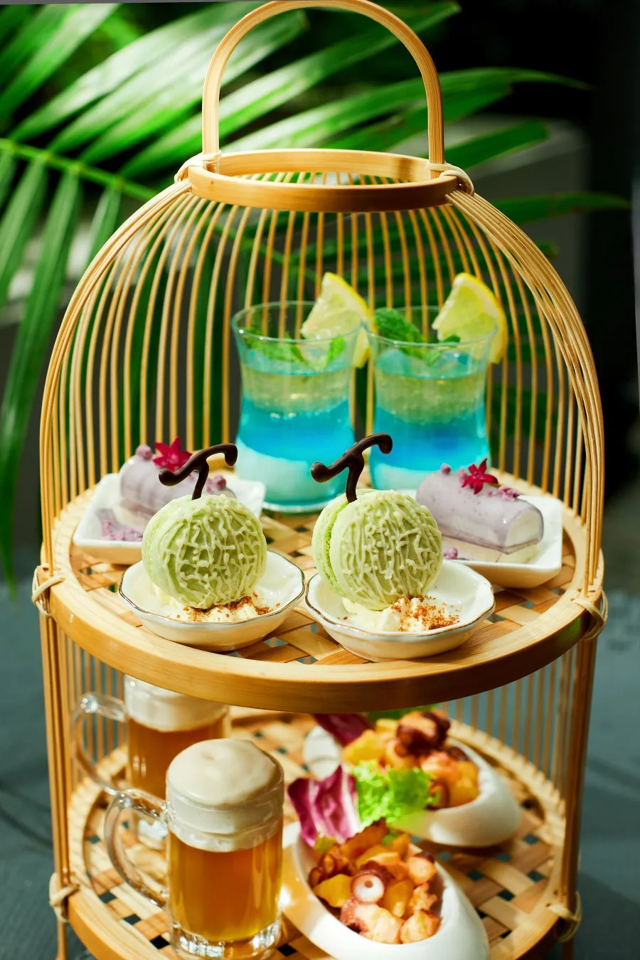 Birdcage afternoon tea stand
