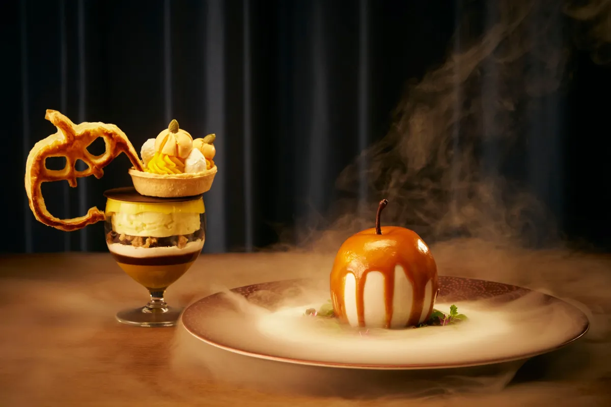 Pumpkin-themed sundae and dessert