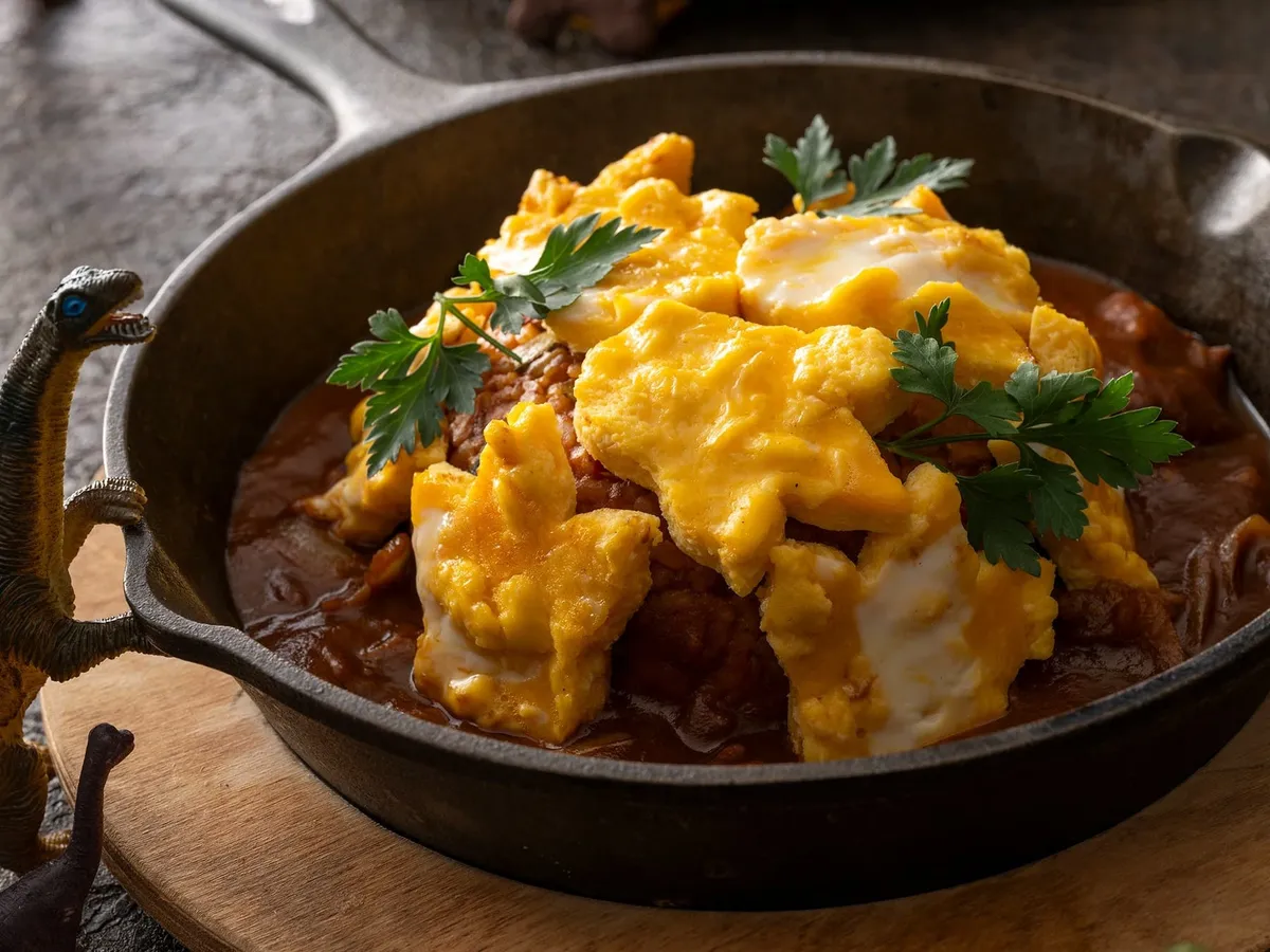 Tyrannosaurus footprint omurice