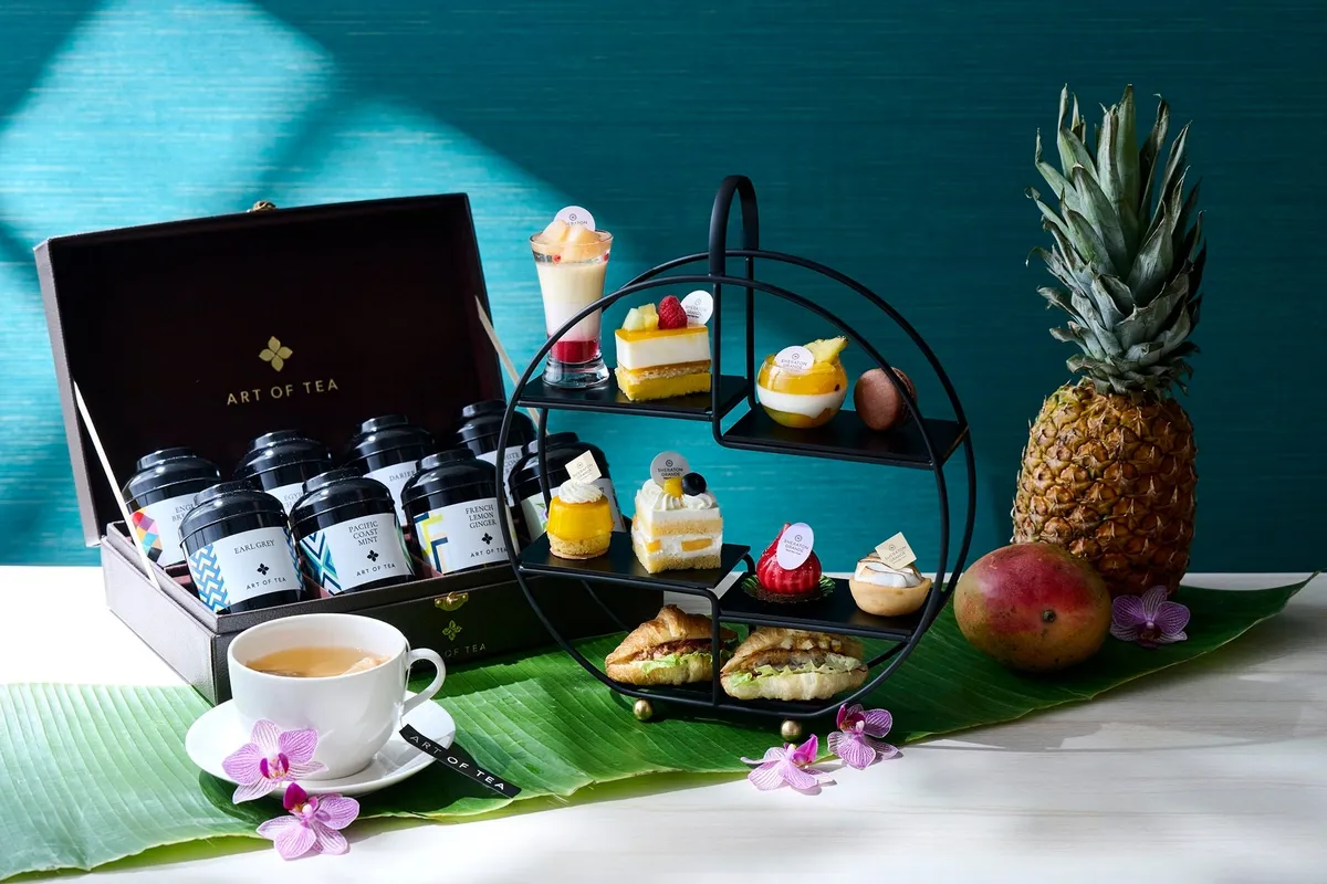 Asian Tropical Afternoon Tea stand
