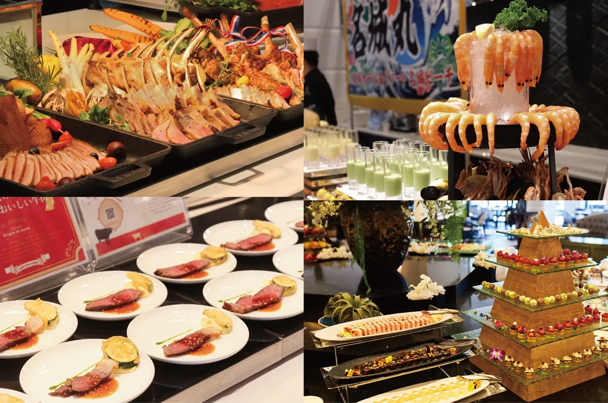 Summer lunch buffet selection