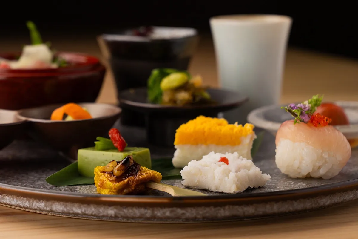 A selection of seasonal Japanese appetizers