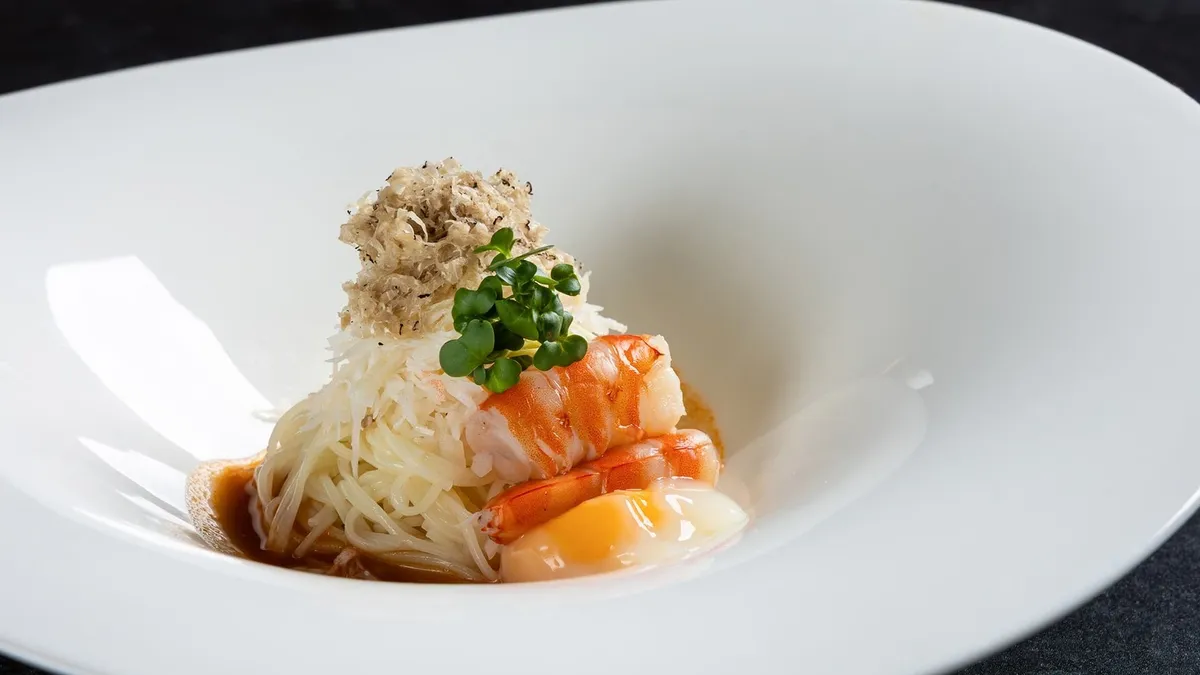A dish from La BOMBANCE