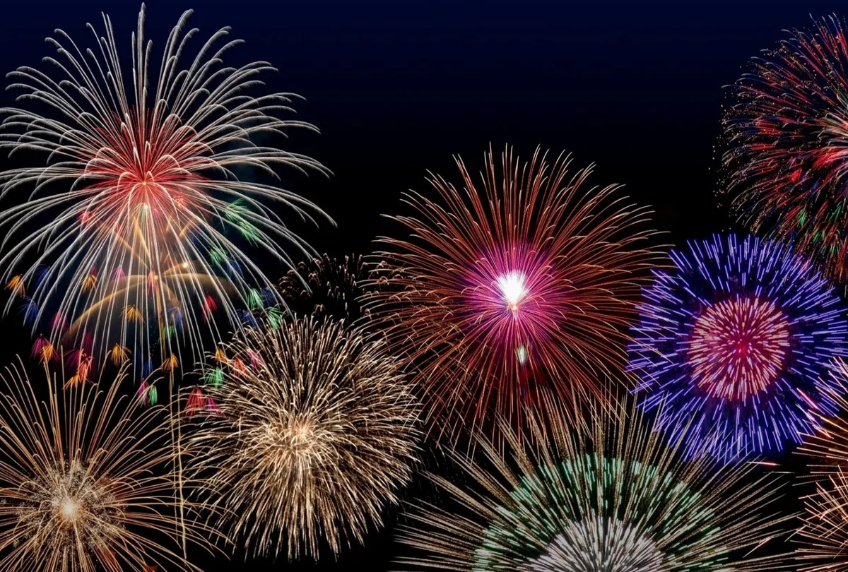 Fireworks display over the Karuizawa highlands