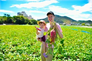 AoAwo Naruto Resort: Harvesting Tokushima’s Naruto Kintoki Potatoes