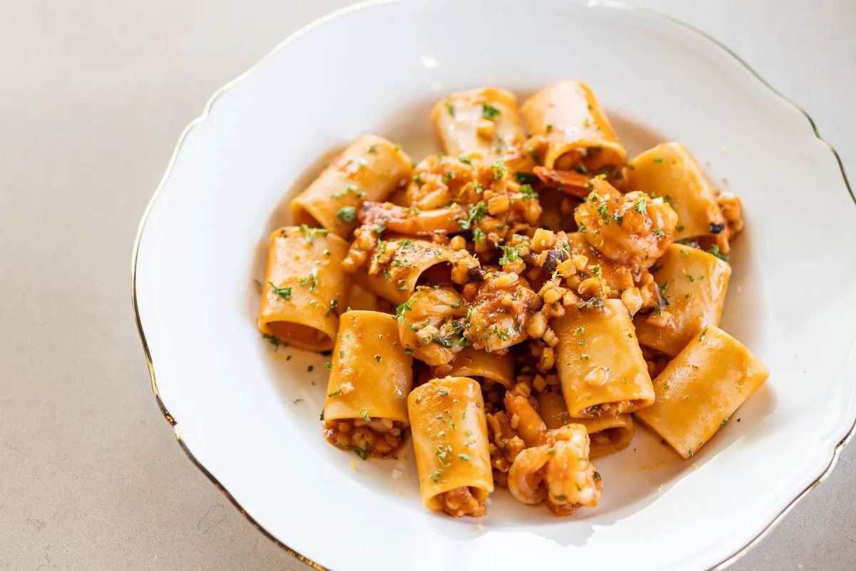 Pasta dish at Riva Ristorante