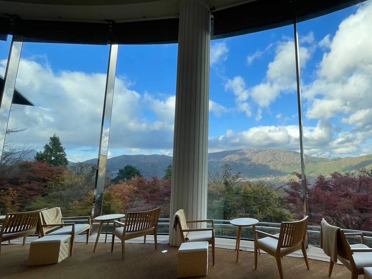 Top-floor lounge view