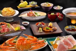 Winter Snow Crab Kaiseki at Kagari Kisshotei in Yamanaka Onsen