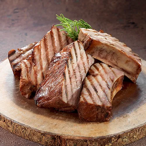 Grilled BBQ spare ribs