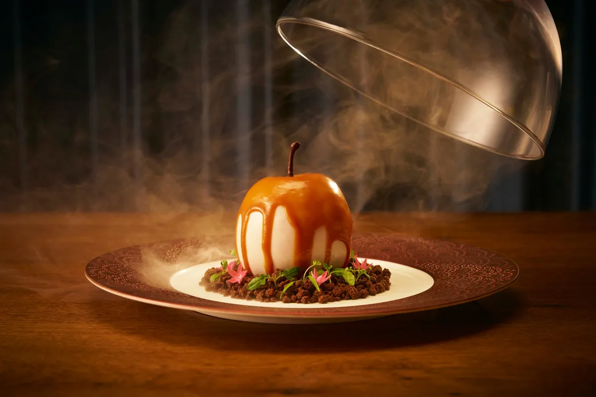 Treat Caramel Apple with smoke