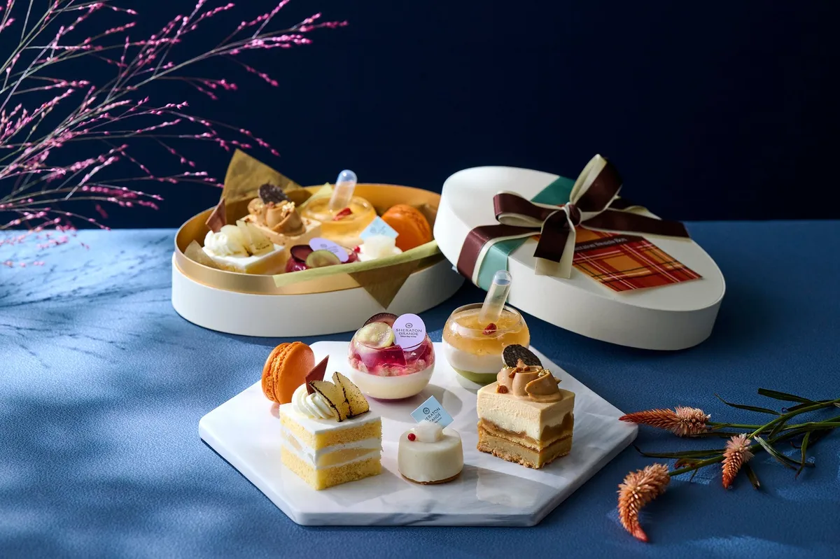 The Sheraton Sweets Box with six mini desserts