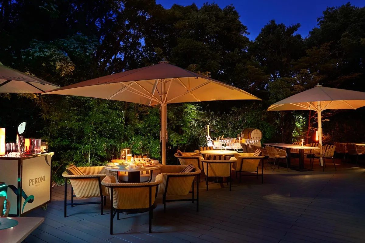 Patio seating area
