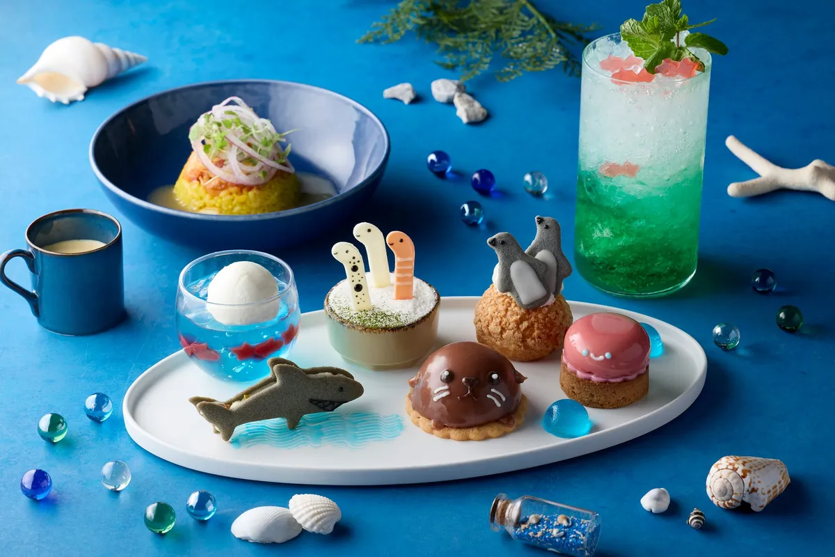 銀座凱悅尚萃飯店與墨田水族館合作的夏季限定下午茶全貌